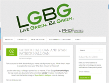 Tablet Screenshot of livegreenbegreen.com